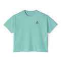 Fresh Starts Morning Mist Women's Boxy Tee — Sunrise Lake Graphic Tee